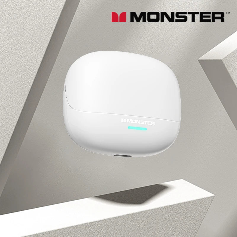 Auriculares inalámbricos Monster MQT52 con Bluetooth 5,4, auriculares para juegos con batería de larga duración, auriculares con sonido estéreo HIFI de modo dual con micrófono
