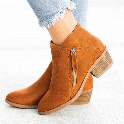 Botines De Mujer 2026, Botas Chelsea De gamuza De otoño, Botas De plataforma a la moda para Mujer, botines De tacón con cremallera lateral, Botas De Mujer