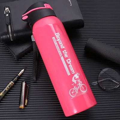 Botella de agua para bicicleta, hervidor para bicicleta de montaña, termo para ciclismo, taza de agua para mantener el calor, botella deportiva de 500ml, aleación de aluminio de 0,5l