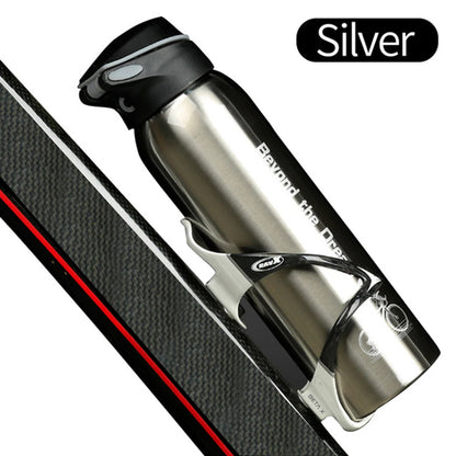 Botella de agua para bicicleta, hervidor para bicicleta de montaña, termo para ciclismo, taza de agua para mantener el calor, botella deportiva de 500ml, aleación de aluminio de 0,5l