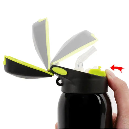 Botella de agua para bicicleta, hervidor para bicicleta de montaña, termo para ciclismo, taza de agua para mantener el calor, botella deportiva de 500ml, aleación de aluminio de 0,5l