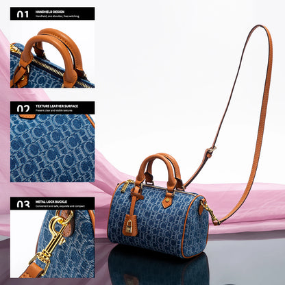 Women's Shoulder Bag, New Cowboy Spliced Pillow Bag, Women's Casual Party Handbag