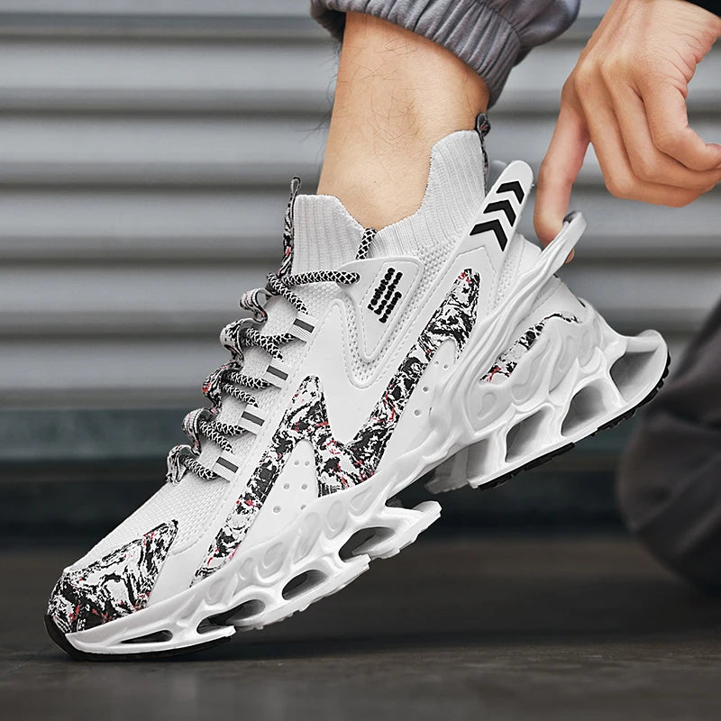 Luxury sports sneakers for women and men, casual training shoes, breathable, fashionable running loafers.