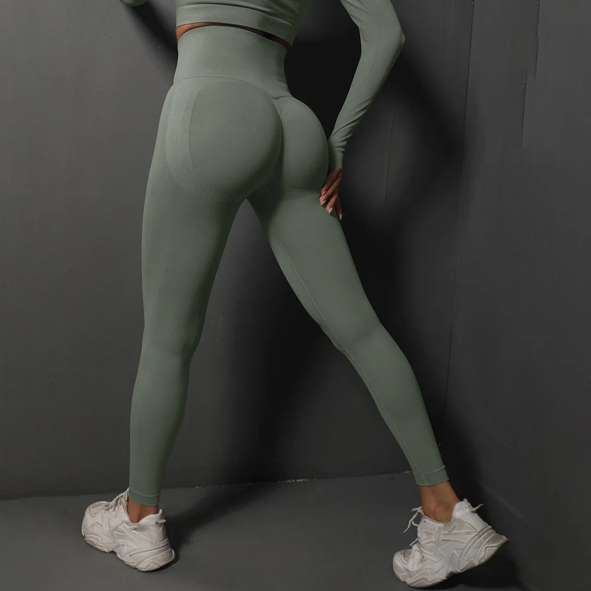 Women's High Waist Yoga Leggings Seamless Scrunch Butt Sport Tights for Fitness, Running, Hip Lift, Yoga Pants, High-Stretch Gym Leggings