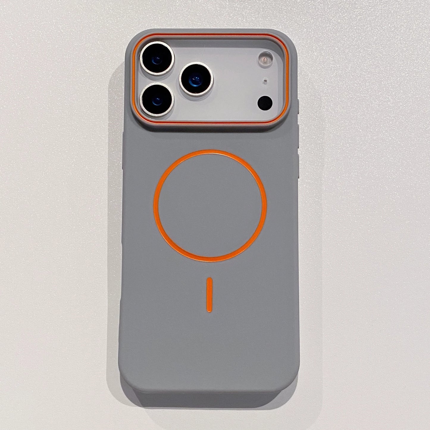 Funda de teléfono magnética ultrafina Simple para iPhone 11, 12, 13, 14, 15, 16 17 Pro Max 17 Air, funda de teléfono mate suave con carga inalámbrica