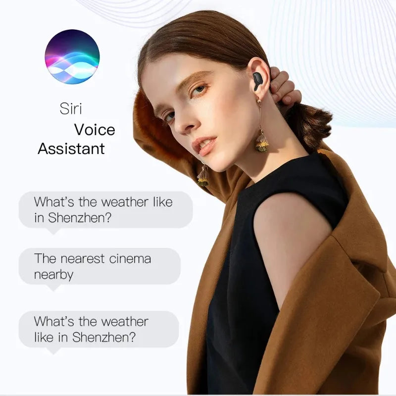 E6S TWS auriculares inalámbricos deportivos impermeables Bluetooth 5,0 auriculares estéreo con micrófono para Iphone Xiaomi Vivo Oppo