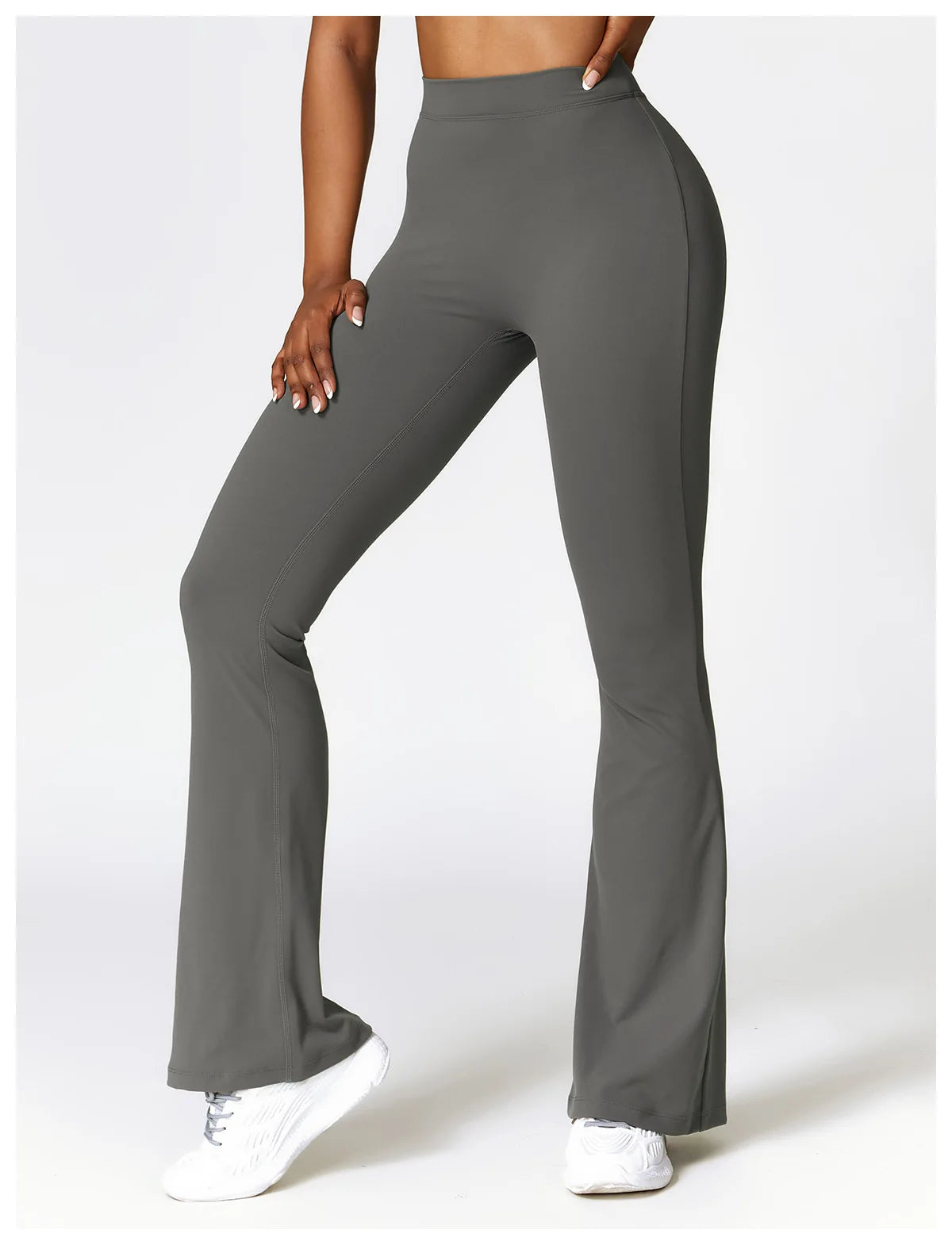 Women's V-shaped Yoga Pants, Flared Leggings, High-Waisted Wide-Leg Pants, Sports Flared Pants for Gym and Fitness, Dance Pants.
