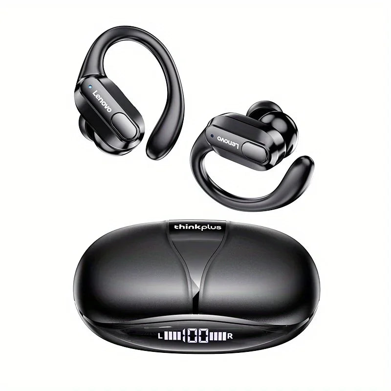 XT80 Wireless Bluetooth 5.3 Earbuds True Wireless Headphones with Mic Button Control Noise Reduction Ear Hooks Waterproof Headphones