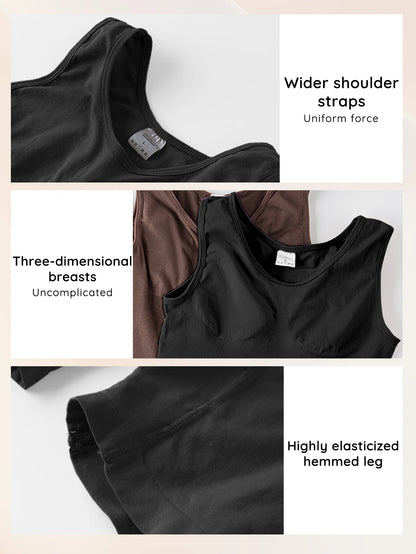 POKARLA Sexy Full Coverage Bodysuits, Thigh Shaper, Wide Shoulder Strap Shapewear Bodysuit, Seamless Girdle, Slimming.