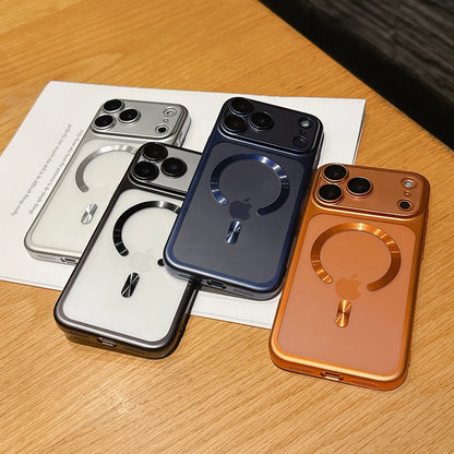 Luxury Matte Translucent Magnetic Case for iPhone 17 Pro Max 17Pro 17 Air, Magsafe Wireless Charging Camera Protective Cover, for iPhone 17 Pro Max