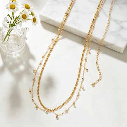 Women's Double-Layer Rhinestone Waist Chain, Elegant Design for Beach Vacations and Parties