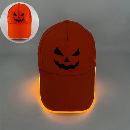 Sombrero fluorescente LED de fibra óptica, gorra de béisbol brillante de neón, suministros de fiesta de baile, sombrero de Rap de hip hop, accesorios de Club, disfraz