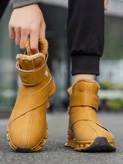 Women's and Men's Boots, New Winter Sneakers, Warm Women's and Men's Shoes, Waterproof Non-slip Plush Trainers, Women's and Men's Tennis Shoes, Boots, Women's and Men's Winter Trainers