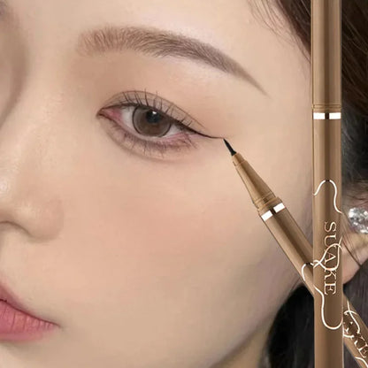 Regalos navideños para niñas, lápiz delineador de ojos suave y muy fino, lápiz delineador de ojos resistente al agua de secado rápido de larga duración, adecuado para principiantes