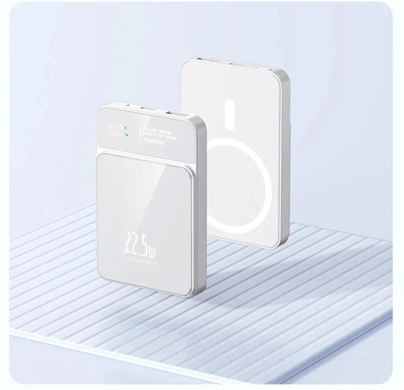 Batería Externa Magnética de 10000mAh, 20W, Inalámbrica, Delgada y Portátil, para MagSafe iPhone 17 16 15 Samsung 24 23