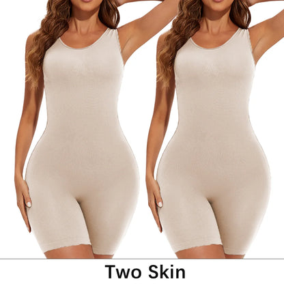 POKARLA Sexy Full Coverage Bodysuits, Thigh Shaper, Wide Shoulder Strap Shapewear Bodysuit, Seamless Girdle, Slimming.