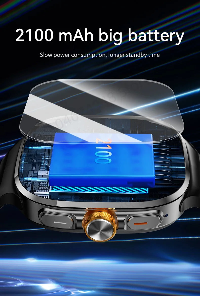 Smartwatch M99 5G with 2.4-inch AMOLED display and 900W rotating camera, with WIFI, GPS, compass, NFC, and Bluetooth. Smartwatch for men and women. ⌚📱✨