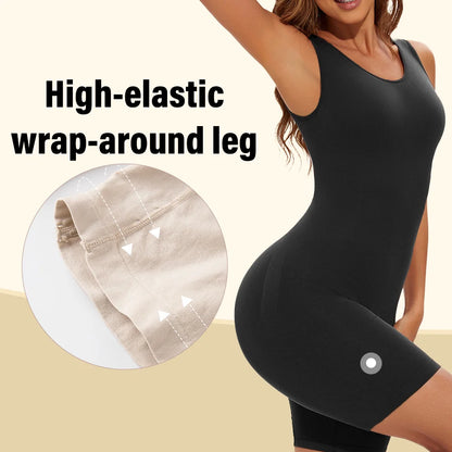 POKARLA Sexy Full Coverage Bodysuits, Thigh Shaper, Wide Shoulder Strap Shapewear Bodysuit, Seamless Girdle, Slimming.