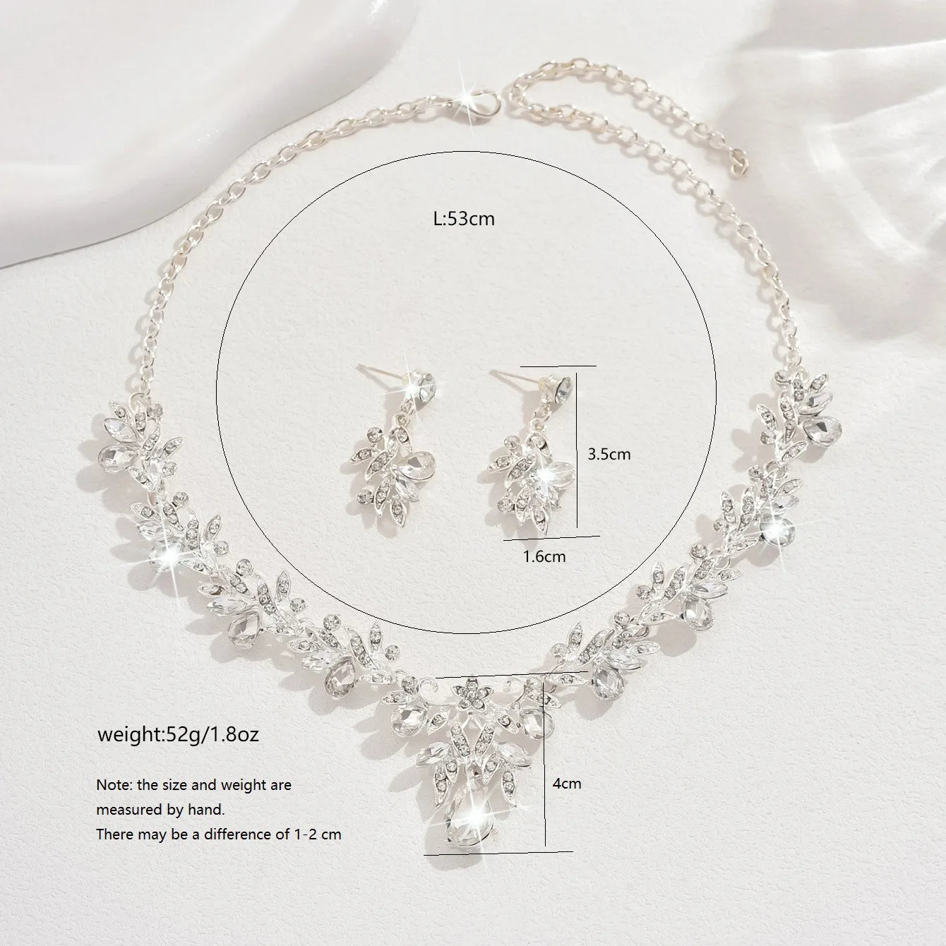 3 Pcs New Fashion Necklace Sets for Women Water Drop Necklace Choker Pendant Jewelry Set for Prom Birthday Wedding Bridal