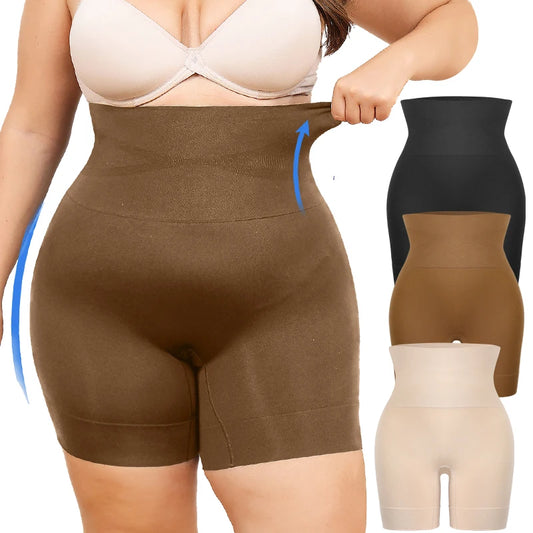 Women's Plus Size Shapewear, High Waist Body Shaper, Tummy Control Panties, Obesity Slimming Shapers, Waist Trainer, Shaping Shorts