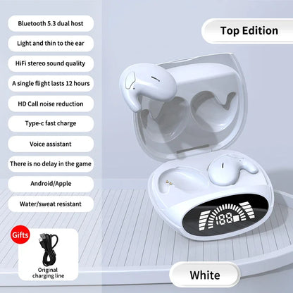 Invisible Mini Sleep Earbuds, Small Hidden Headphones, Bluetooth 5.3 Earbuds, TWS Stereo Sports Wireless Noise Canceling Headphones