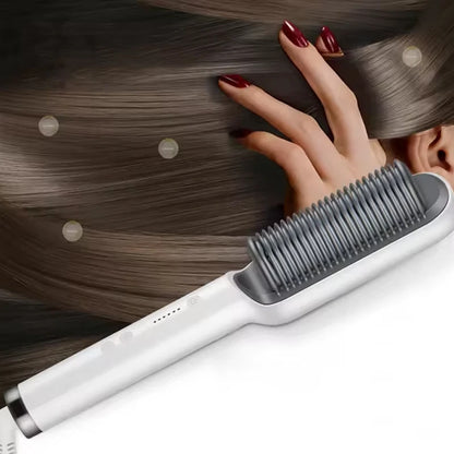 Peine de pelo liso profesional para mujer, cepillo de pelo liso portátil con revestimiento de cerámica, herramienta de peinado para salón, gran oferta