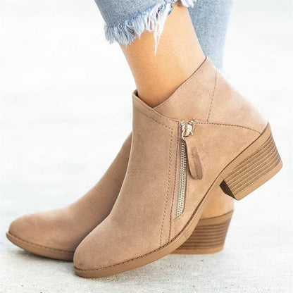 Botines De Mujer 2026, Botas Chelsea De gamuza De otoño, Botas De plataforma a la moda para Mujer, botines De tacón con cremallera lateral, Botas De Mujer