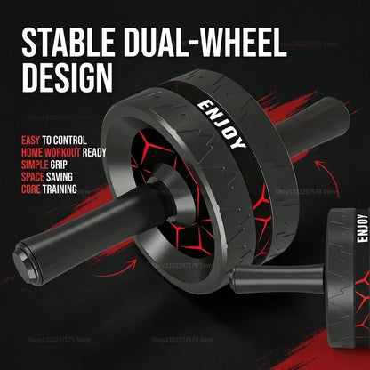 Equipo Mejorado para Ejercicios Abdominales y de Core, Rueda Abdominal para Entrenamiento de Fuerza de Cuerpo Completo con Accesorio de Soporte para Rodillas