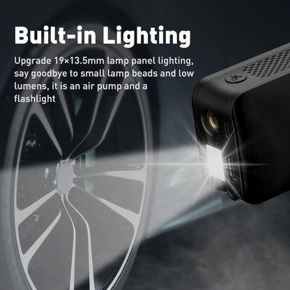 CARSUN-inflador de neumáticos con bomba de aire recargable, compresor portátil, inflador de neumáticos de coche inalámbrico Digital para bolas de bicicleta