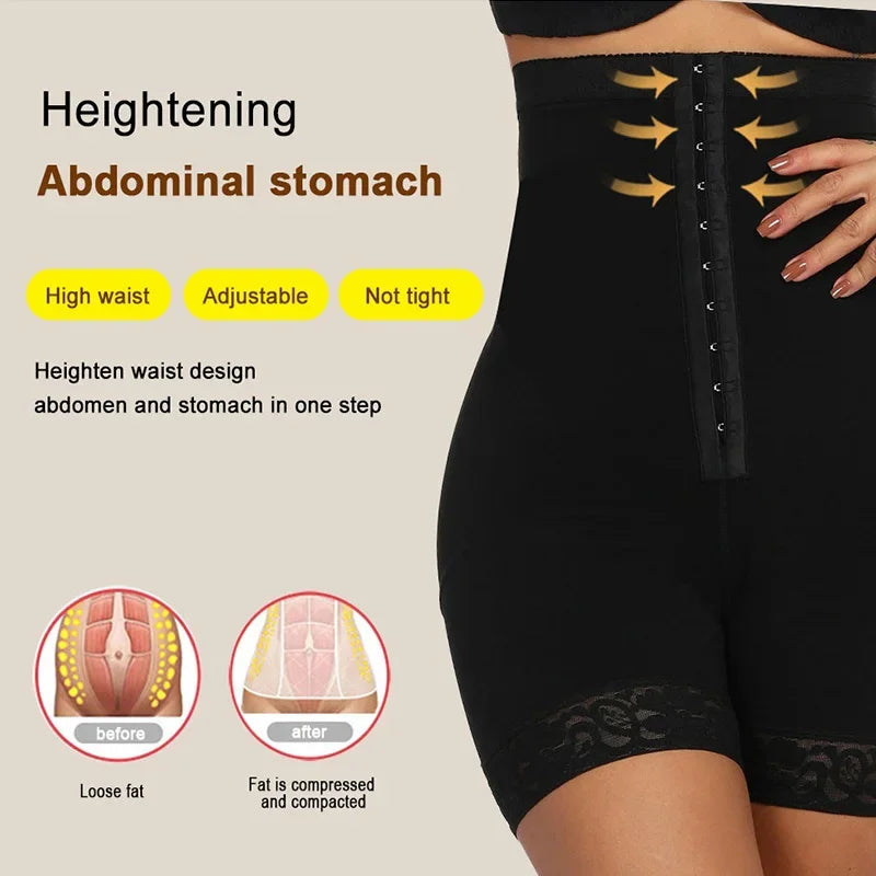 Colombian butt lifter girdles, high-waist shapewear, tummy control panties, waist trainer, body shaper, slimming wrap, flat belly
