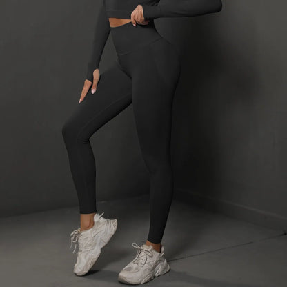 Women's High Waist Yoga Leggings Seamless Scrunch Butt Sport Tights for Fitness, Running, Hip Lift, Yoga Pants, High-Stretch Gym Leggings
