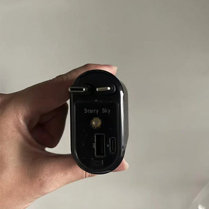 ZRGAE 4-in-1 Car Charger with Starry Sky Projector, Retractable Car Charger with Charging Cable and 2 Universal Charging Ports