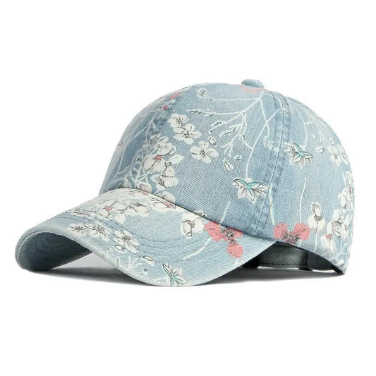 LDSLYJR-gorra de béisbol vaquera con estampado de flores para hombre y mujer, gorro ajustable con Cierre trasero, para exteriores, Primavera, 170