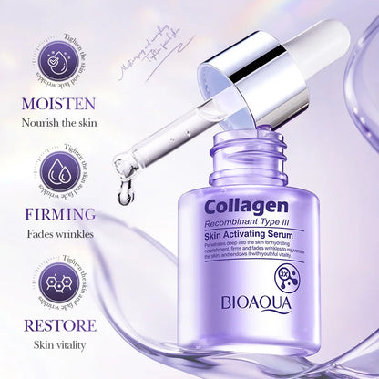 Eliminador instantáneo de arrugas, suero facial reafirmante que se desvanece, líneas finas, esencia antienvejecimiento, blanqueamiento, ilumina, nutre el cuidado de la piel