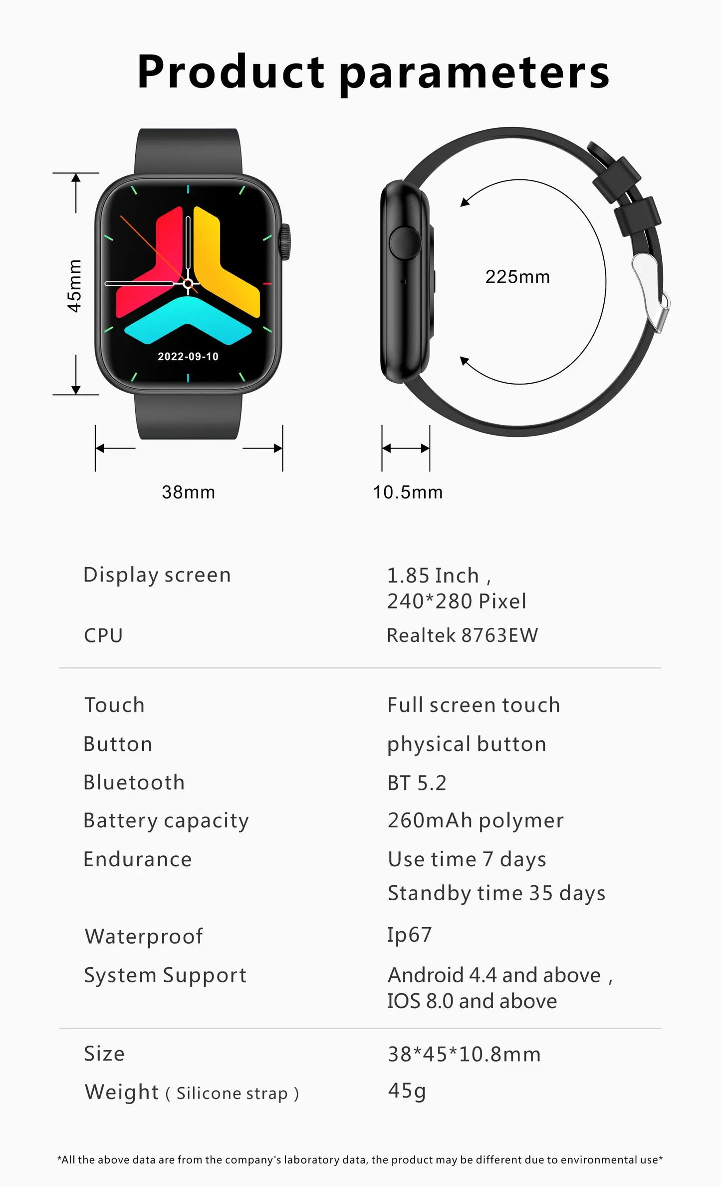 Reloj inteligente LIGE para Mujer, pantalla completamente táctil, llamada Bluetooth, relojes impermeables, rastreador deportivo de Fitness, Reloj inteligente para Mujer