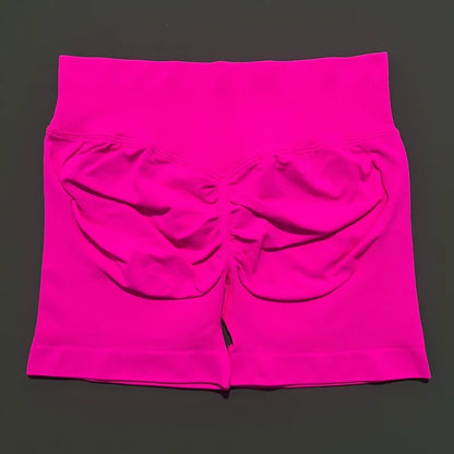 Shorts Deportivos HISTELLO Impacts de 4.5" para Mujer, Shorts de Ciclismo de Cintura Baja, Shorts de Gimnasio, Leggings de Yoga sin Costuras con Efecto Push-Up
