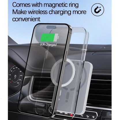 Magnetic Wireless Car Charger, Air Vent Phone Holder, 100W, for MagSafe iPhone 16, 15, 14, 13, 12 Pro Max, XS, 11, Fast Charging Pad