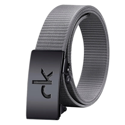 Men's Business Belt with Simple Retro Alloy Automatic Buckle, for Shorts, Belt Accessories, Fashion Casual Belt for Men and Women