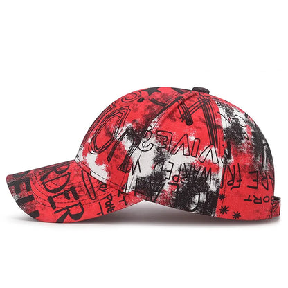 Nueva moda Cool Graffiti mujeres hombres gorras sombrero mujer hombre deporte viseras gorra de béisbol calle tendencia sombrero de sol para mujeres hombres