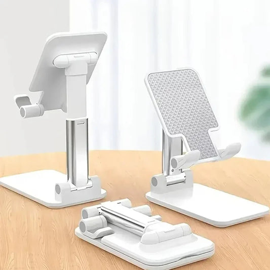 Desk Phone Holder for iPhone, iPad, Xiaomi, Adjustable Desktop Tablet Stand, Universal Mobile Phone Holder