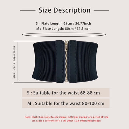 Cinturones elásticos anchos de diseñador a la moda para mujer, vestido femenino de alta calidad, cinturón de corsé negro, fajas elásticas
