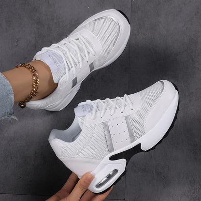 Fashion Platform Women's Shoes, Invisible Height Increasing Casual Shoes, Breathable Air Cushion Walking Travel Shoes