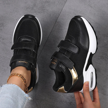 Fashion Platform Women's Shoes, Invisible Height Increasing Casual Shoes, Breathable Air Cushion Walking Travel Shoes