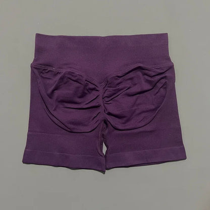 Shorts Deportivos HISTELLO Impacts de 4.5" para Mujer, Shorts de Ciclismo de Cintura Baja, Shorts de Gimnasio, Leggings de Yoga sin Costuras con Efecto Push-Up