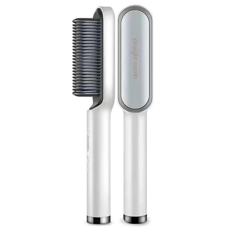 Peine de pelo liso profesional para mujer, cepillo de pelo liso portátil con revestimiento de cerámica, herramienta de peinado para salón, gran oferta