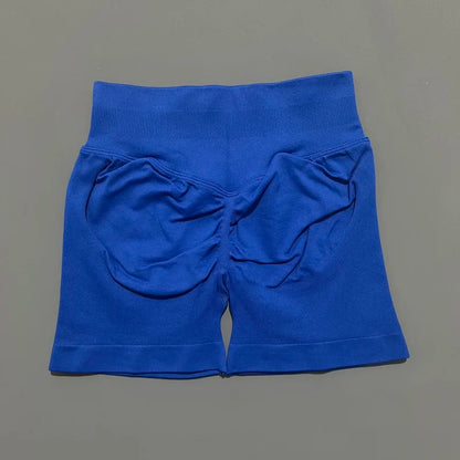 Shorts Deportivos HISTELLO Impacts de 4.5" para Mujer, Shorts de Ciclismo de Cintura Baja, Shorts de Gimnasio, Leggings de Yoga sin Costuras con Efecto Push-Up