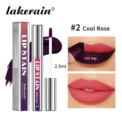 Tinte de labios rosa resistente al agua de larga duración, taza antiadherente a prueba de transferencia, tinte de labios Natural, cosméticos para mujer