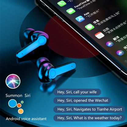 M19 TWS Headphones, Smart Touch Control, Wireless, Bluetooth-compatible Earbuds, Waterproof LED Display with Microphone