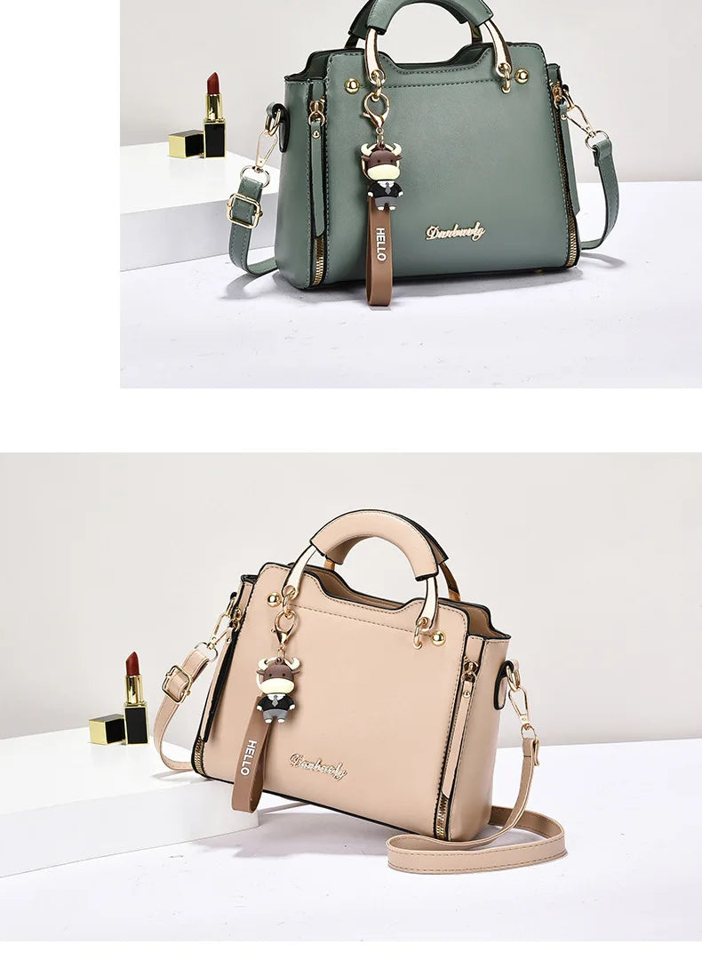 Nuevo bolso de mujer, bolsos de hombro a la moda, bolso para mujer, bolsos de cuero con monograma impreso, bolso cruzado de un solo hombro