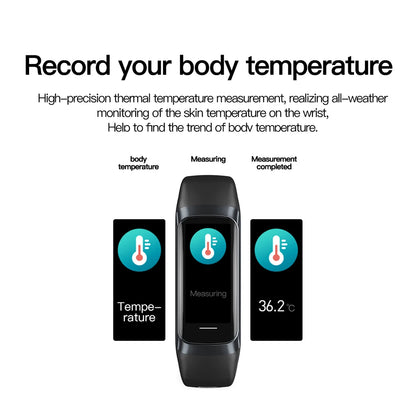 Reloj inteligente AMOLED con Monitor de temperatura corporal, reloj deportivo resistente al agua hasta 3ATM, correa de reloj inteligente para hombres y mujeres IOS Android